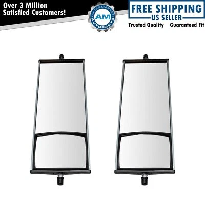 $40.85 • Buy 16  X 6.5  Aluminum West Coast Mirror Pair W/ Convex Glass For HD Semi Truck