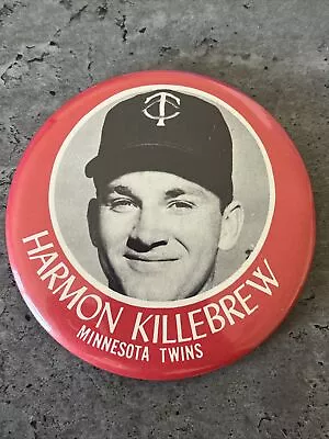 1960’s Minnesota Twins Round Pinback Button RARE Collectible Harmon Killebrew 📈 • $50