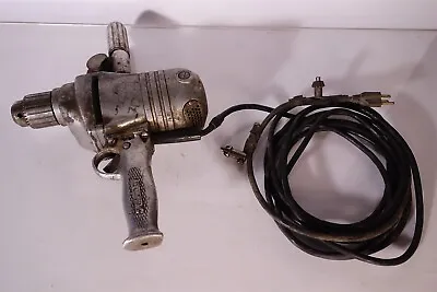 Vintage Rare Milwaukee Heavy Duty Electric Drill - COOL Vintage RUNS • $159