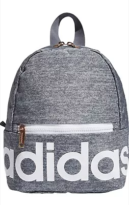 Adidas Linear Mini Backpack Jersey Women's Adjustable Strap Os Onix/white New • $51.27