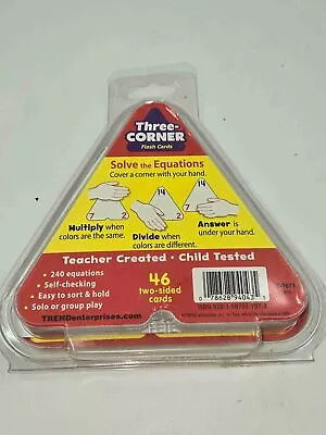 TREND Enterprises Flash Cards Three-Corner Solo Or Group Play Multiplication • $13