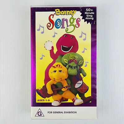 Barney Songs VHS Vintage Video Tape Sing Along Home Video 1995 • $30
