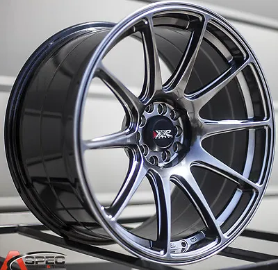 18x8.75  Xxr 527 Wheels 5x100/114.3 +20 Black Rims Fits Subaru Impreza Wrx • $949