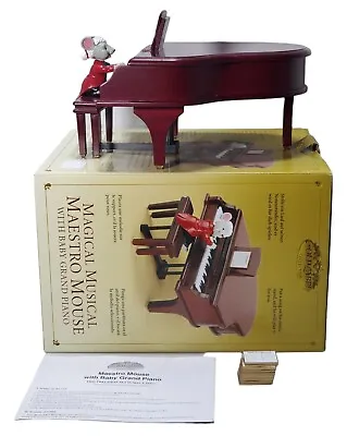 Mr Christmas Magical Maestro Mouse Baby Grand Piano Gold Label CIB HTF SEE VIDEO • $99.99