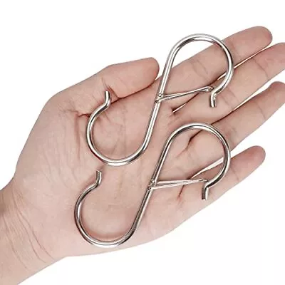 10 Pack Heavy Duty S Hooks Stainless Steel S Shaped Hooks Hanging Hangers For... • $12.19