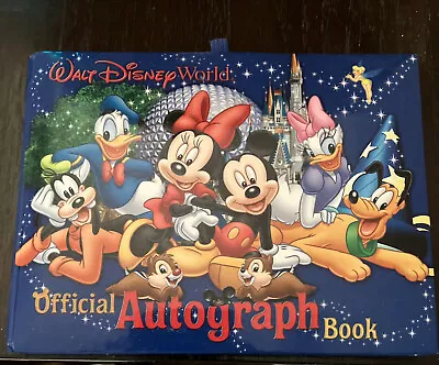 Walt Disney World WDW Official Autograph Book Mickey Minnie Epcot Blue • $15.99