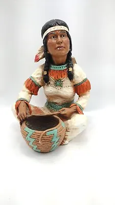 $35 • Buy V Kendrick Universal Statuary Indian Woman And Child 1976