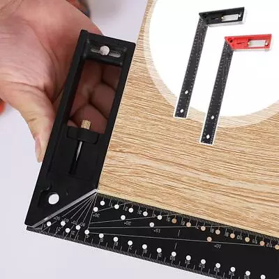 Aluminum Alloy Right Angle Woodworking Ruler Multi-Angle Measuring Ruler 45 D5W4 • $15.02