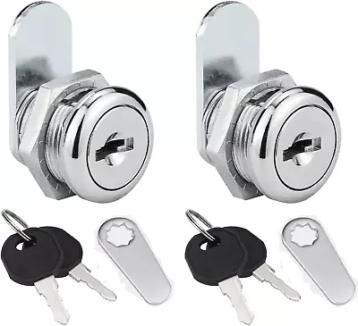 $19.83 • Buy Truck Tool Box Locks, 2-Pack 5/8  Cylinder Key Alike Cam Lock Replacement Kit In
