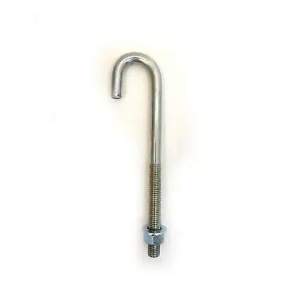 M10 Hook Bolt - Industrial Fastener For Pipework Roofing Bolt J Bolt • £5