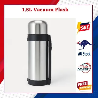 $26.99 • Buy 1.5L Stainless Steel Food Vacuum Anko Thermos Double Insulated Travel Flask NEW