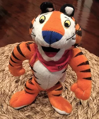 Vintage Kellogg's Tony The Tiger 1997 Plush Toy Jointed Frosted Flakes 8   • $24.99