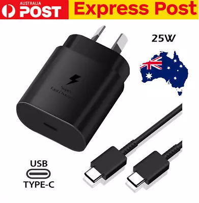 25W Super Fast Wall Charger+1M Type-C Cable For Samsung Galaxy S21 22 S22+ Ultra • $4.46