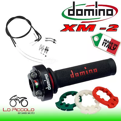 Kit Completo Comando Gas Xm2 Domino + Cavi Gas Universali Buell Kawasaki Honda • £140.16