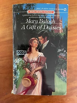 Gift Of Daisies By Mary Balogh 1989 First Printing Signet Paperback  Regency • $18.95