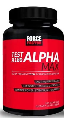 Force Factor Test X180 Alpha Max 180 Capsules - Expiry 10/2024 • $36