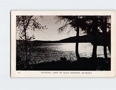 Postcard Evening Lake Of Bays District Muskoka Ontario Canada • $3.46