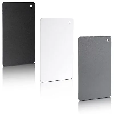 £5.29 • Buy 3 In 1 Pocket-Size Digital Black White Balance 18% Grey Card Photography Set