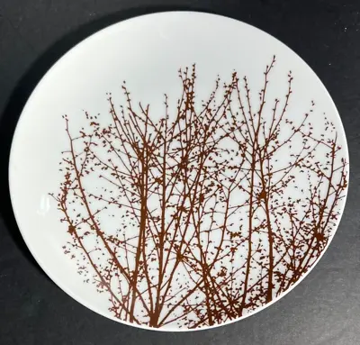 One Vera For Mikasa The Birches Brown-L1079  Salad Plate  7 3/8  Wide MINT • $10