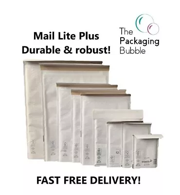 Mail Lite Bubble Padded Envelopes Mailer Bags White Or Gold A000 C0 D1 F3 Plus • £48.99