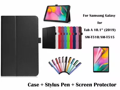 PU Leather Flip Cover Case For Samsung Galaxy Tab A 10.1 (2019) T510/T515  • $5.65