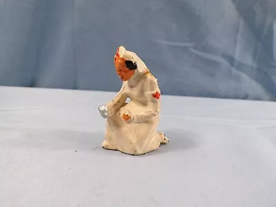 Vintage Barclay B82 Metal Toy Soldier - Kneeling Nurse In White INV48 • $8.99