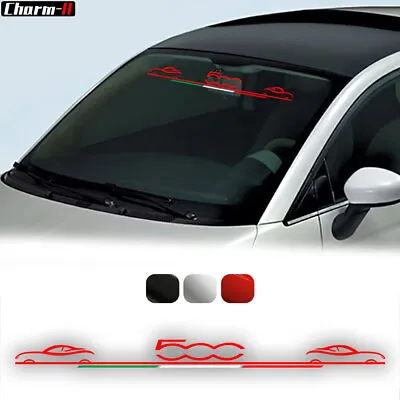 Italian Styling Car Windshield Window Decor Decal Sticker For Fiat Abarth 500 • $34.16