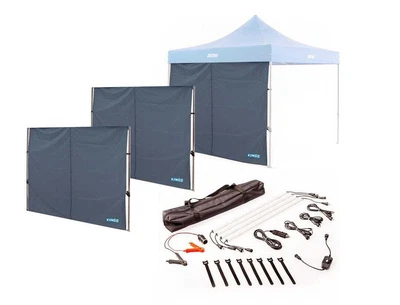 $116.84 • Buy 3x Adventure Kings Gazebo Side Wall 2.85x2.85m+ 4 Bar LED Camping White Light