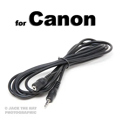 Shutter Release Extension Cable To Fit Canon RS-60E3 Remote. 2 Metres Long Lead. • £6.49