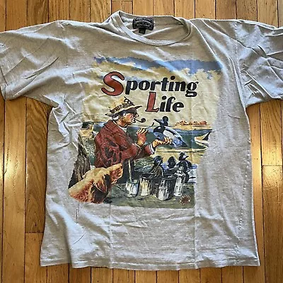 VTG Ralph Lauren Polo Country T-Shirt Sz M Sporting Life Graphic USA 1992 Rare • $99.95