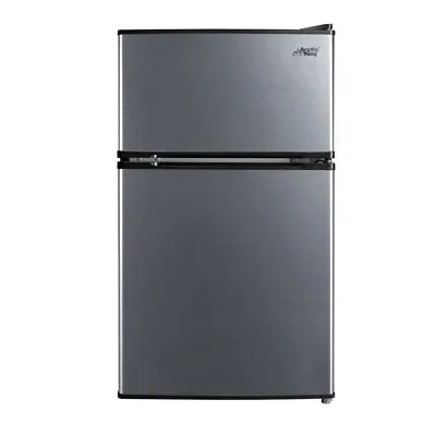 3.2 Cu Ft Two Door Mini Fridge With Freezer Reversible Door Dorm Office NEW  • $163.99