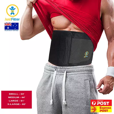 $25.99 • Buy Sport Men Slimming Belly Belt Corset Neoprene Sauna Sweat Ab Back Body Shaper AU