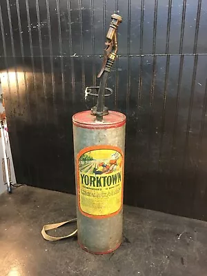 Vintage Metal Garden Weed Pesticide Pressure  Hand Pump Sprayer Yorktown Brand • $139.50