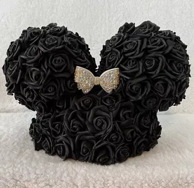 Black Rose Rhinestone Bow Minnie Mouse Centerpiece Wedding Baby Shower Birthday  • $39.99