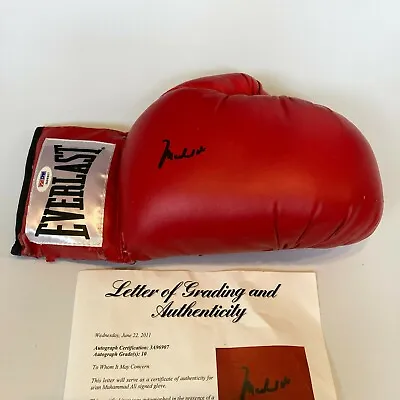 Muhammad Ali Signed Everlast Boxing Glove PSA DNA Graded GEM MINT 10 • $2695.50