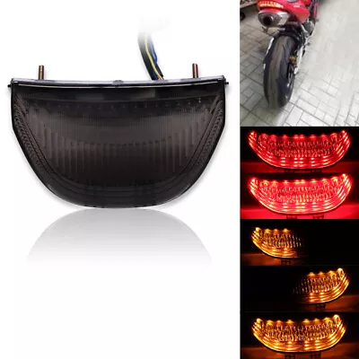 For 2003-2006 Honda CBR 600 RR LED Tail Light Smoke Lens Integrated Turn Signals • $25.23