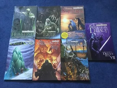 7 X Forgotten Realms Legend Of Drizzt Graphic Novels Books 1-7 By R A Salvatore • £50