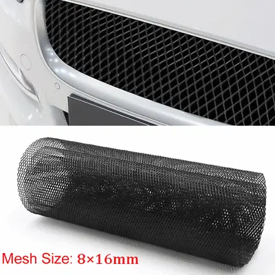 $21.50 • Buy 40 X13  Black Aluminium Car Bumper Grill Net Mesh Vent Cover Body Kit Universal