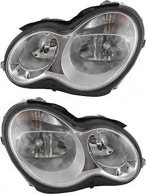 For 2005-2007 Mercedes Benz C Class Headlight Halogen Set Pair • $226.94