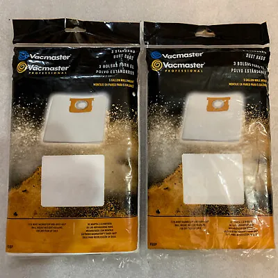 $10 • Buy 6 New Vacmaster 4-5 Gallon Standard Vacuum Dry Dust Bags For Shop-Vac (2) 3 Pacs