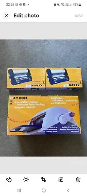 Xyron Model 900 Sticker Maker Laminator Labels Magnets Plus 2x Cartridges • £35.70