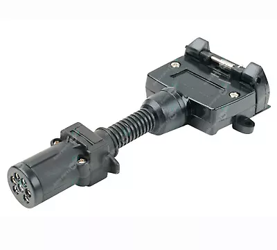 $17.95 • Buy 7 Pin Small Round To 7 Pin Flat Trailer Connector Adaptor Plug ARK Premium