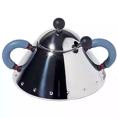 Alessi Michael Graves Stainless Lidded Sugar Bowl With Spoon New Without Box • $45