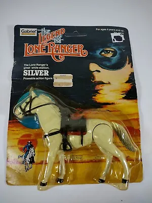 1980 Gabriel The Lone Ranger Silver Action Figure Horse Vintage UNPUNCHED • $175