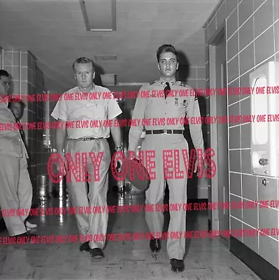 ELVIS PRESLEY In The Army 1958 4x4 Photo LEAVING HOSPITAL WITH VERNON Memphis • $3.88