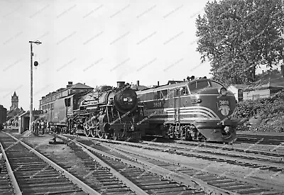 22.  ORIG NEG Maine Central 467 4-6-2 With Boston & Maine E7 3808 Original 2 • $10.50