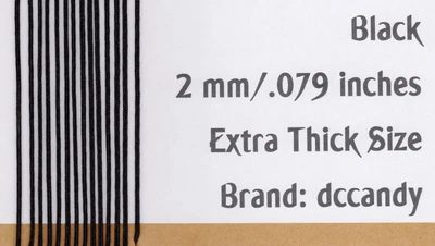 $19.30 • Buy 24' Clock Weight Cord BRAIDED For Vintage Morbier Tall Case 2mm BLACK 24 Feet