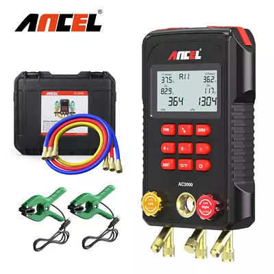 $159 • Buy Digital Manifold Meter Refrigeration HVAC Vacuum Gauge Pressure Temperature Test