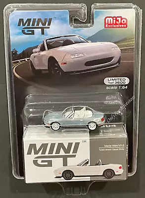 Mini GT Mazda Miata MX-5 Tuned Version Classic White 1:64 Chase • $36.77