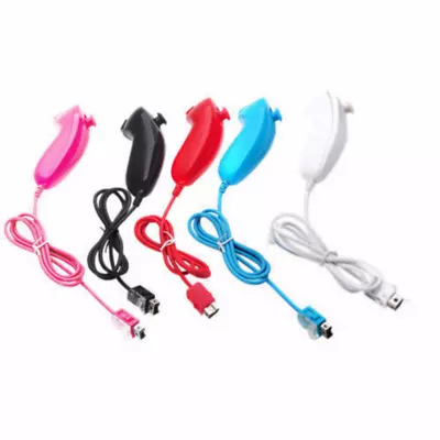 NEW NUNCHUCK NUNCHUK CONTROLLER REMOTE FOR NINTENDO Wii &amp; WII U • $11.54